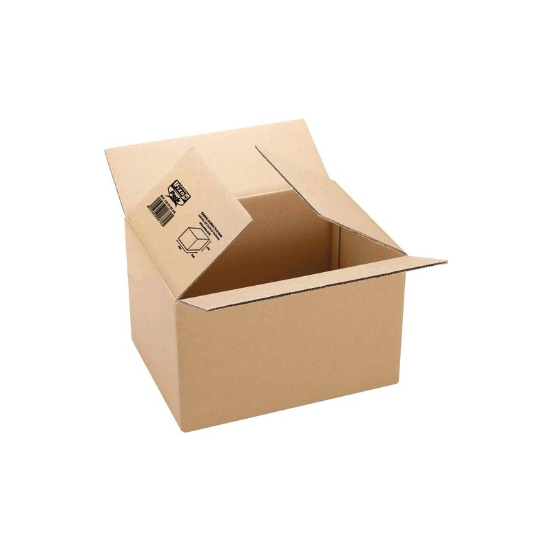 Caja de Embalar Nueva 26x21x10 cm | Canal Sencillo Cartón Marrón