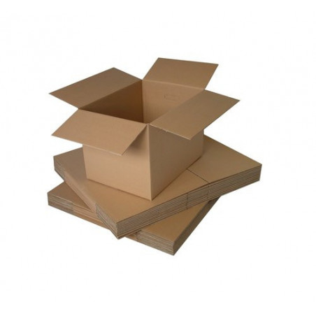 Caja de Embalar Nueva 35x25x25 cm | Canal Sencillo Ajustable