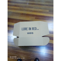 caja de 43x35x16 cm usada, reutilizable,  canal simple , cartón marrón resistente, automontable