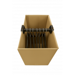 caja armario perchero 50x22x101 cm con barra y carton canal doble
