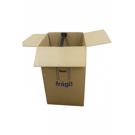 caja armario perchero 50x48x101 cm con barra y carton canal doble